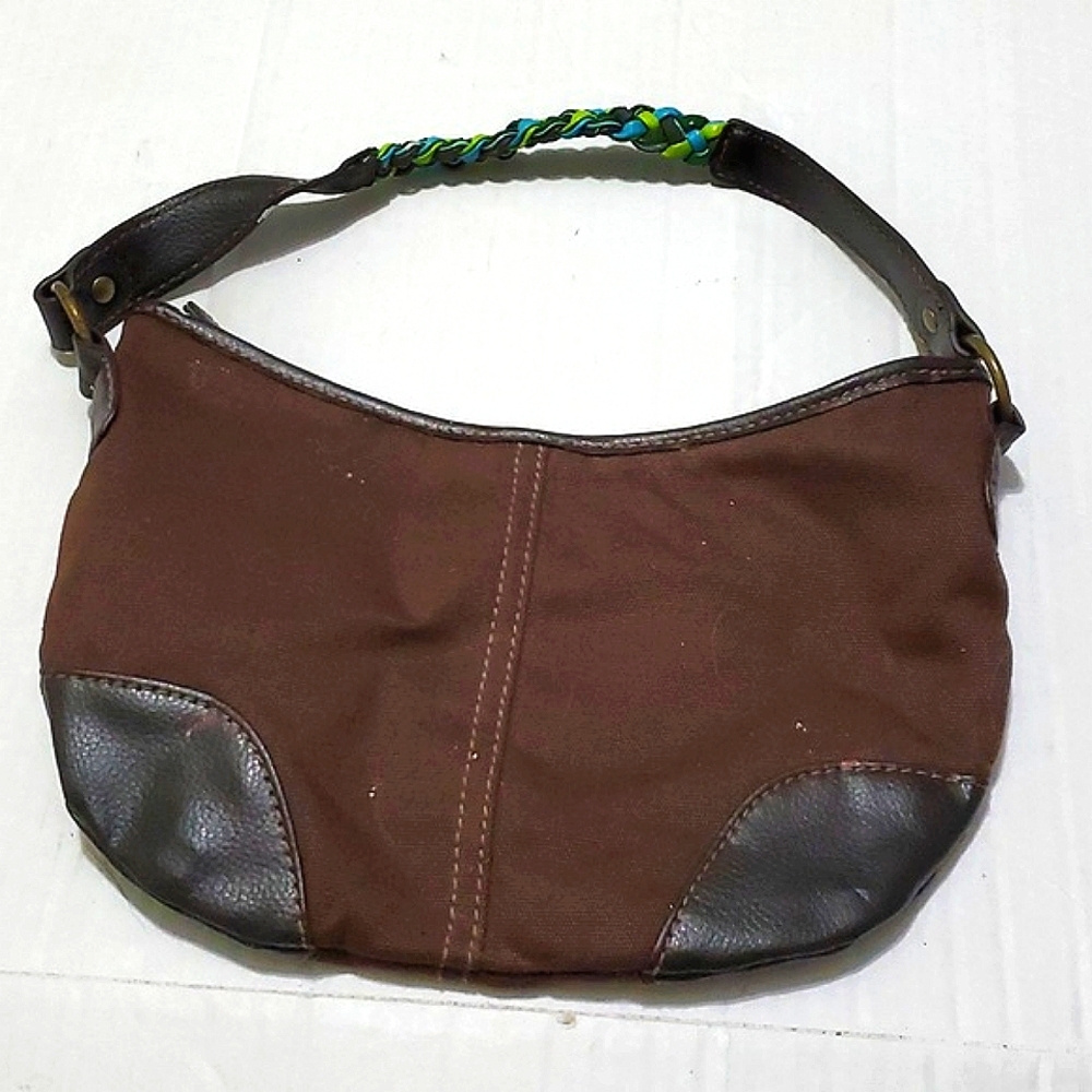 Boho Festival Faux Suede & Faux Leather Mini Hobo Shoulder Bag